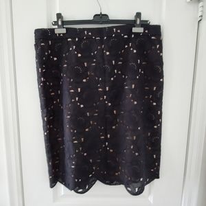 J.CREW Lacy Floral Skirt